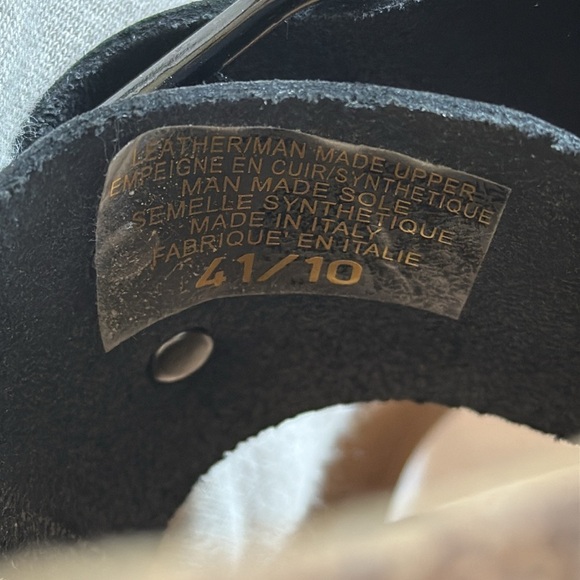 Bos & Co. lapo slide sandal - black nubuck leather Size EU 41/10 - Picture 7 of 9